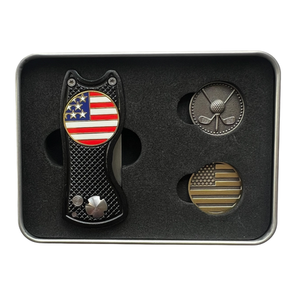 Divot Repair Tool USA Golf Set