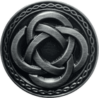 Celtic knot icon in silver
