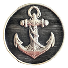 Anchor icon in antique silver